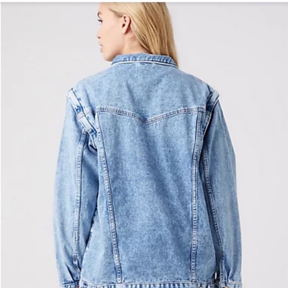 2 in 1 Wrangler Heritage Jean denim jacket zip off sleeves jacket! - Picture 6 of 16